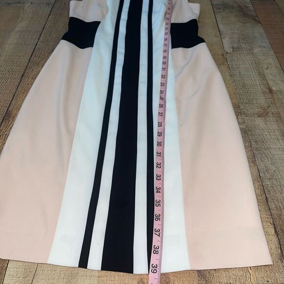 BCBGMAXAZRIA ELOISE COLOR-BLOCKED SHEATH DRESS MUV6X845/M202 SIZE 8 - Picture 9 of 12